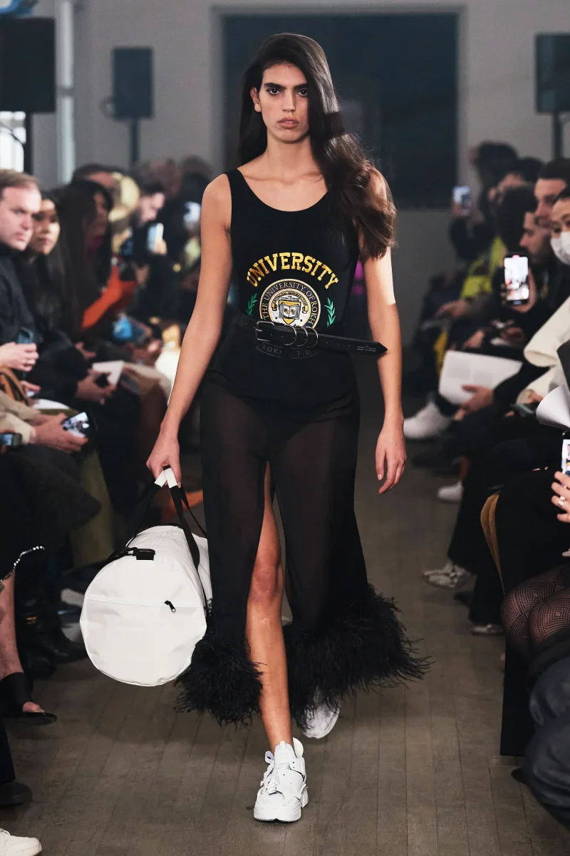 ROKH University Brand-Embroidered Stretch-Cotton Bodysuit - Imagen 3
