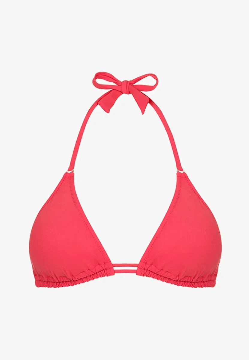 Pain De Sucre Blush Pink Halterneck Tie Bikini Top in Helia - Imagen 3