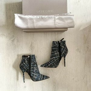 RACINE CARRÉE Tweed Boots Booties High Heels