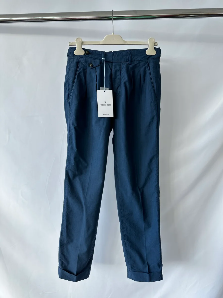Manuel Ritz Trousers in Navy Blue Trousers - Imagen 2