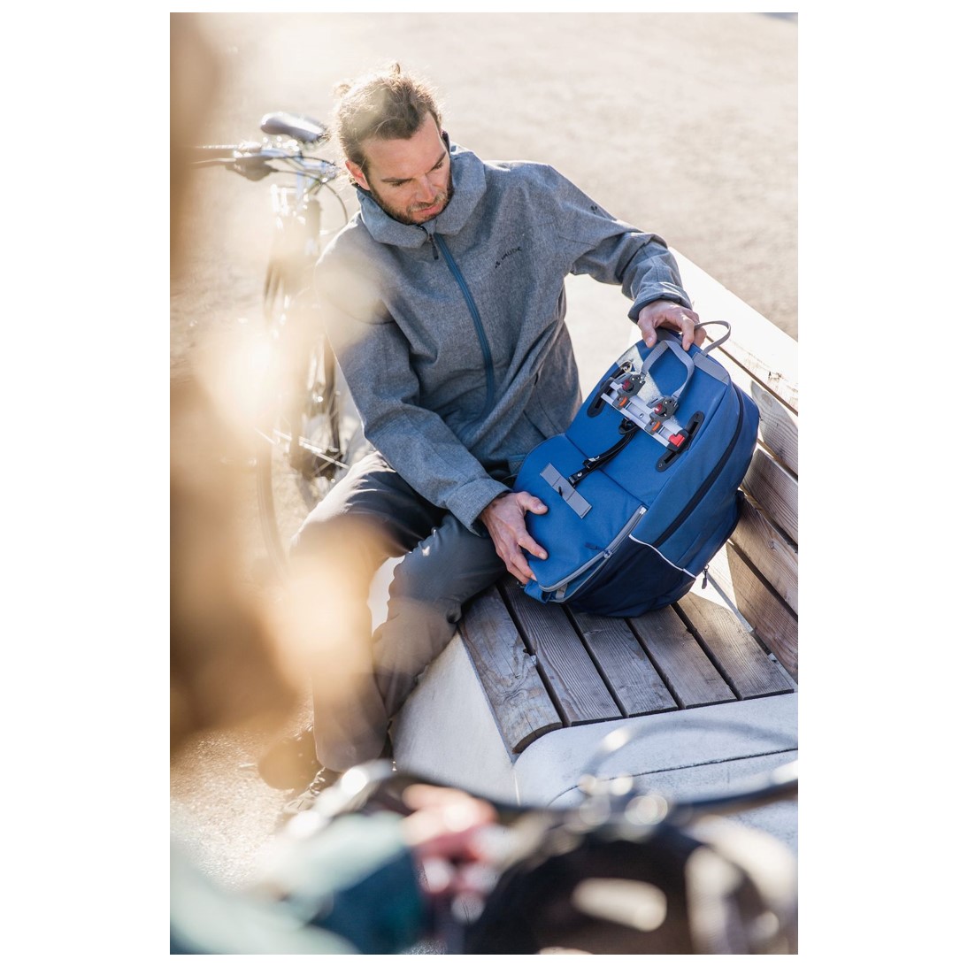 Alforja / Mochila Cycle 22L Azul - Imagen 8