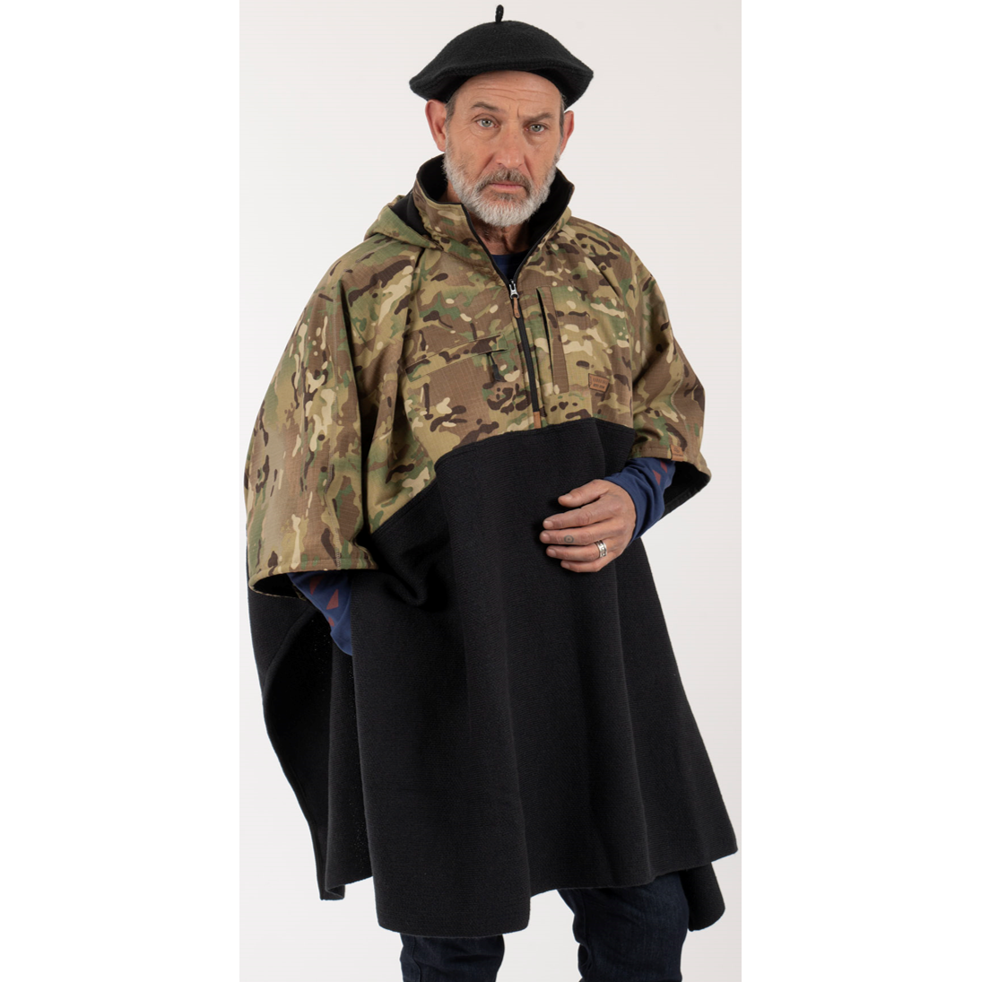 Poncho Taita Unisex Camo/Verde - Imagen 2