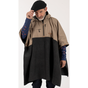 Poncho Taita Unisex Beige/Marengo