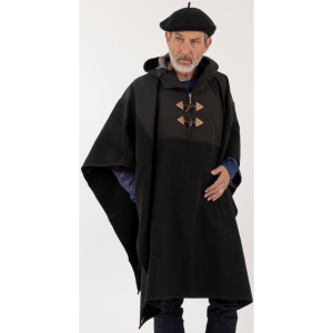 Poncho Taiyin Unisex Negro