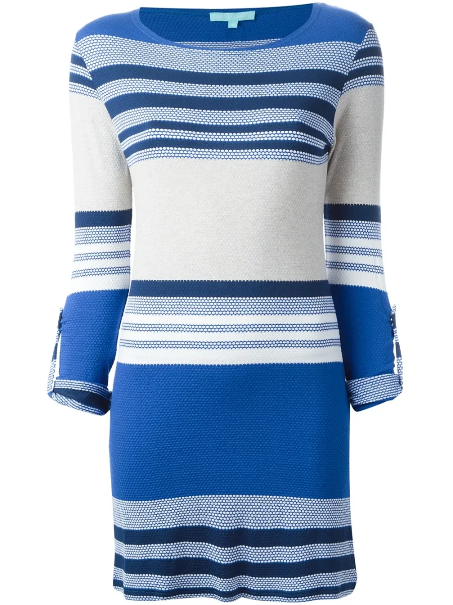 Melissa Odabash Maddie Blue Nautical Striped Dress - Imagen 5