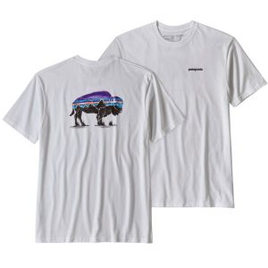 Polera Fitz Roy Bison Responsibili-Tee Hombre Blanco