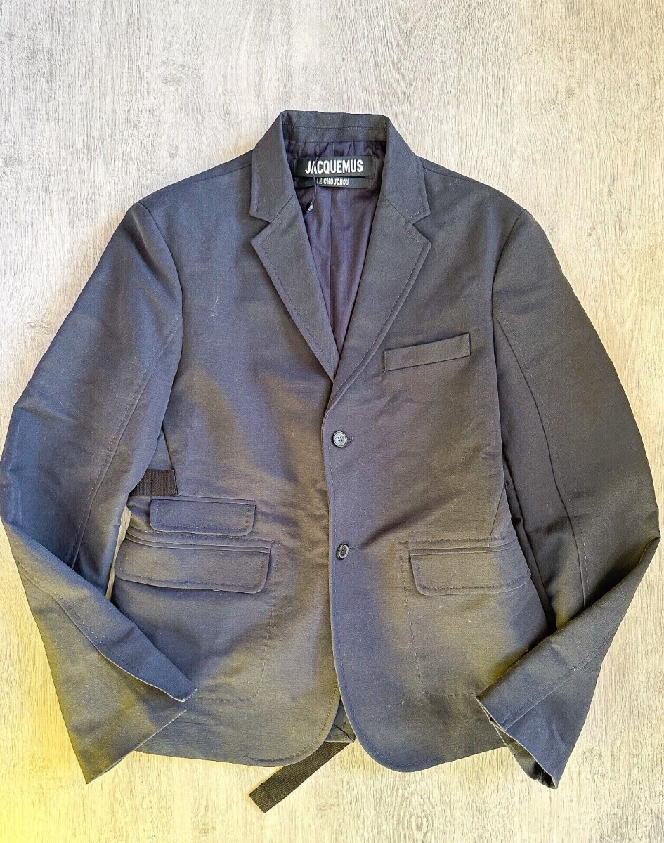 JACQUEMUS Menswear Le Chouchou Le Veste Piccinni Navy Blue Blazer Jacket