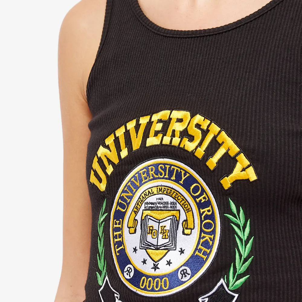 ROKH University Brand-Embroidered Stretch-Cotton Bodysuit - Imagen 4