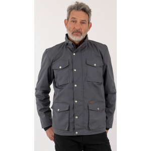 Cortaviento Hombre Canvas Horrer Gris