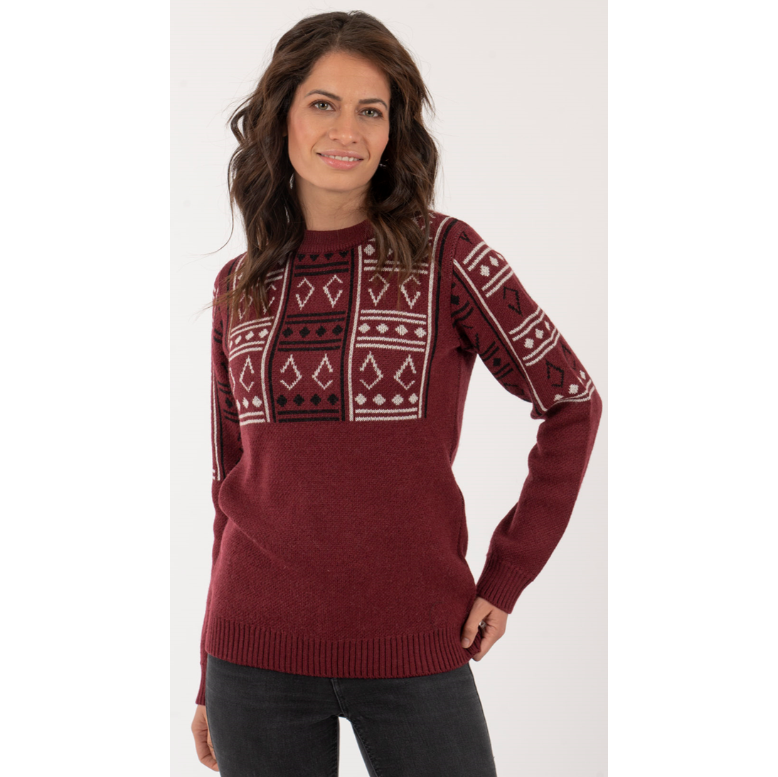 Sweater Sate Mujer Burdeo - Imagen 2
