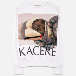 Christopher Kane Lingerie Graphic Kacere Sweatshirt