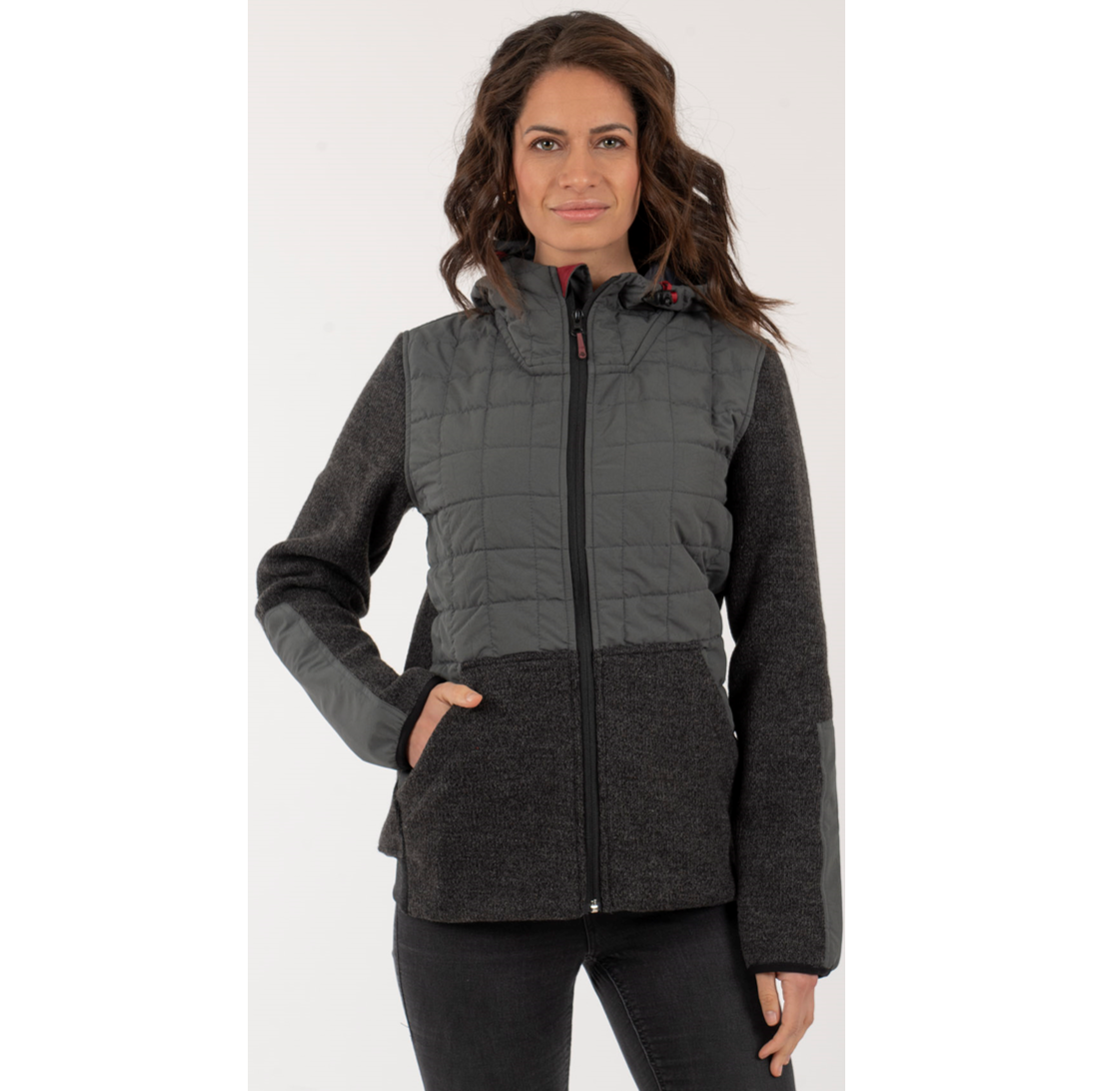 Hoddie Arroench Mujer Gris - Imagen 2
