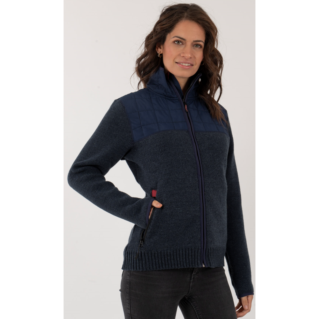 Bomber Hibrido Herrtschiske Mujer Azul - Imagen 2