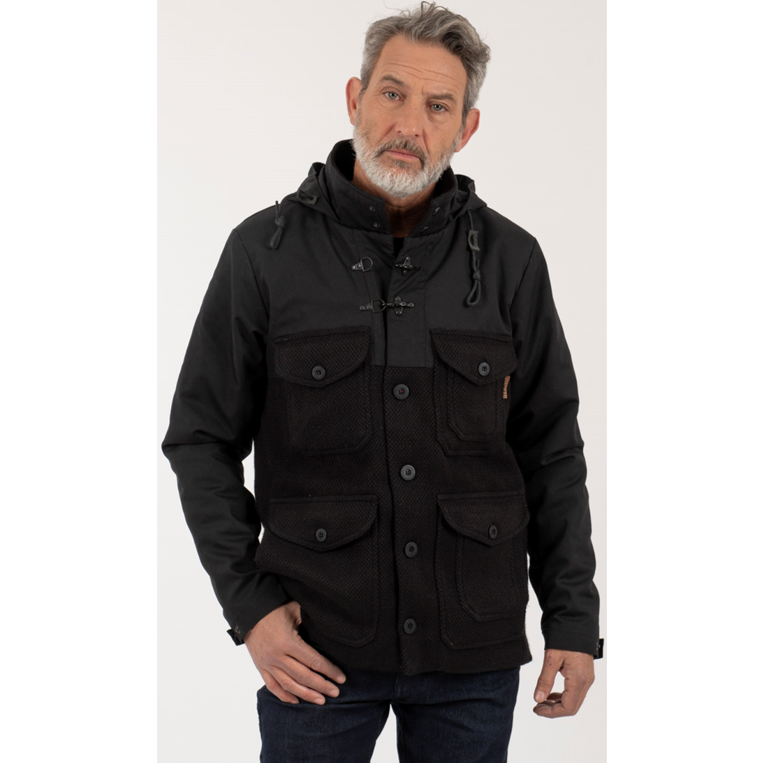 Chaqueta Tschooen Hombre Negro - Imagen 2