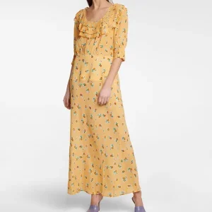 Rixo London Belle Floral Silk Blend Maxi Dress