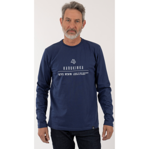 Polera Hombre Coordenadas Azul