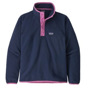 Polar Micro-D Snap-T Pullover Niña Azul