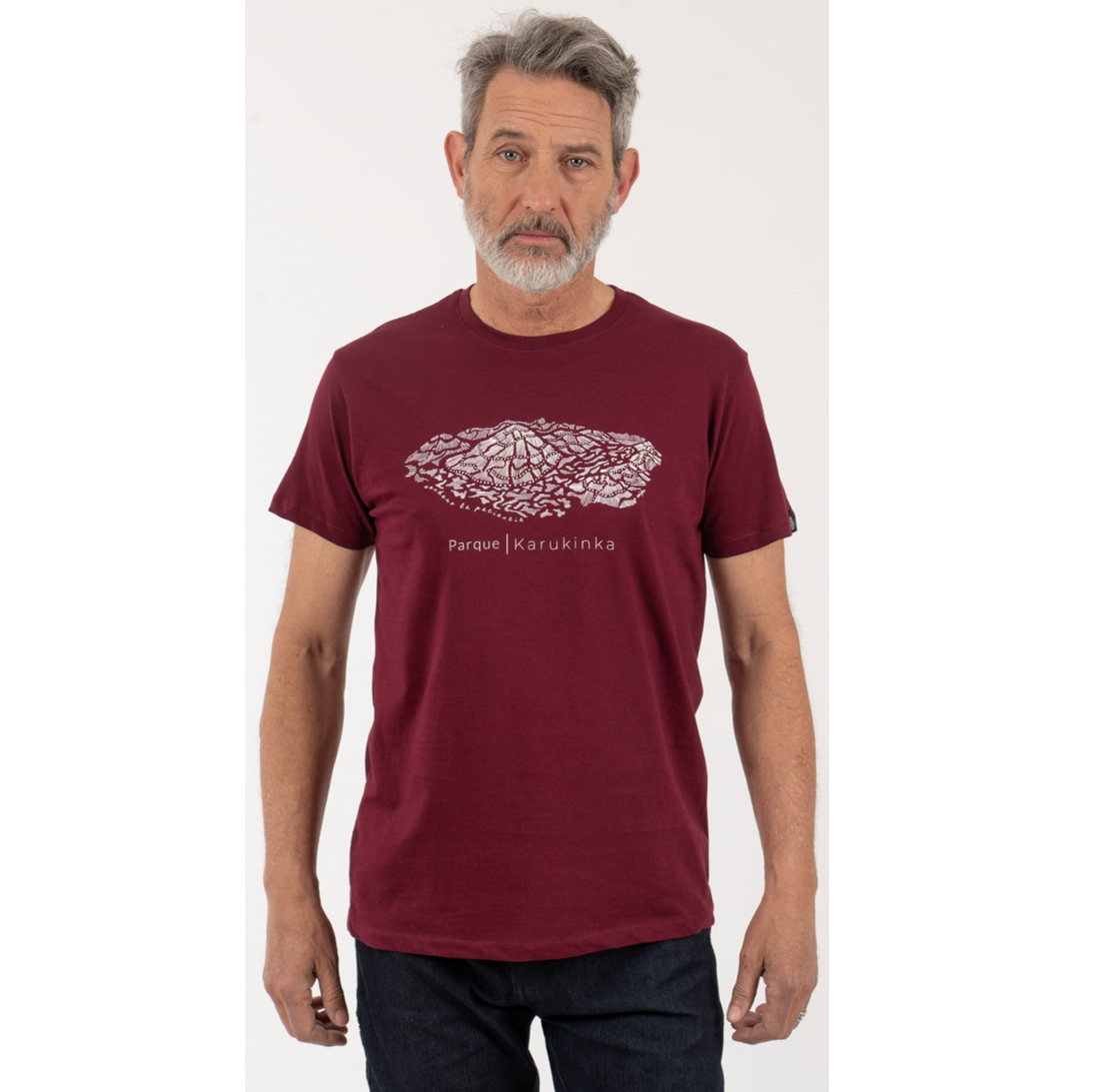Polera Parque Karukinka Hombre – Burdeo - Imagen 2
