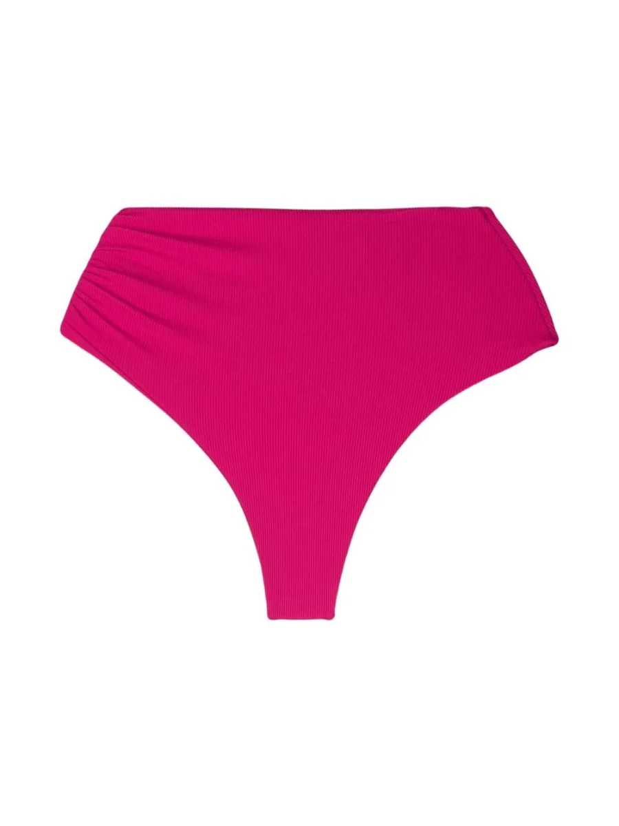 THE ATTICO Knot-Detail High-Waited Bikini Briefs in Pink - Imagen 4