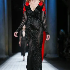 MARIO DICE Runway Couture Beaded Lace Dress BallGown