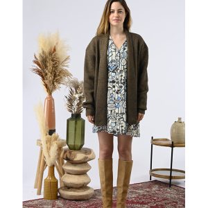 Chaqueta oversize de punto