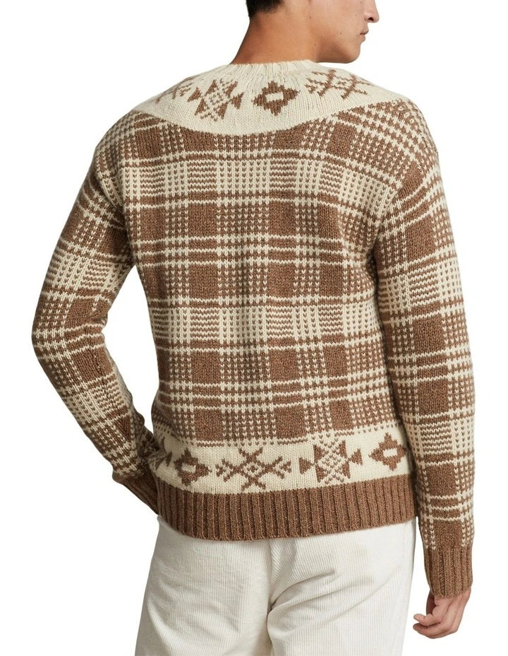 Ralph Lauren Polo Plaid Wool Linen Jumper - Imagen 5