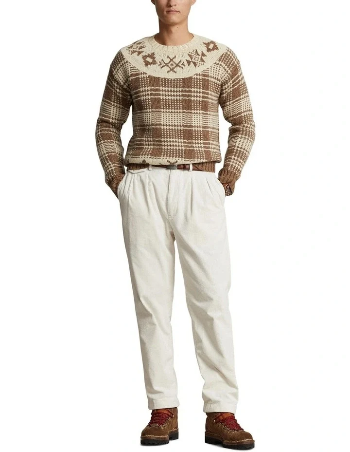 Ralph Lauren Polo Plaid Wool Linen Jumper - Imagen 4