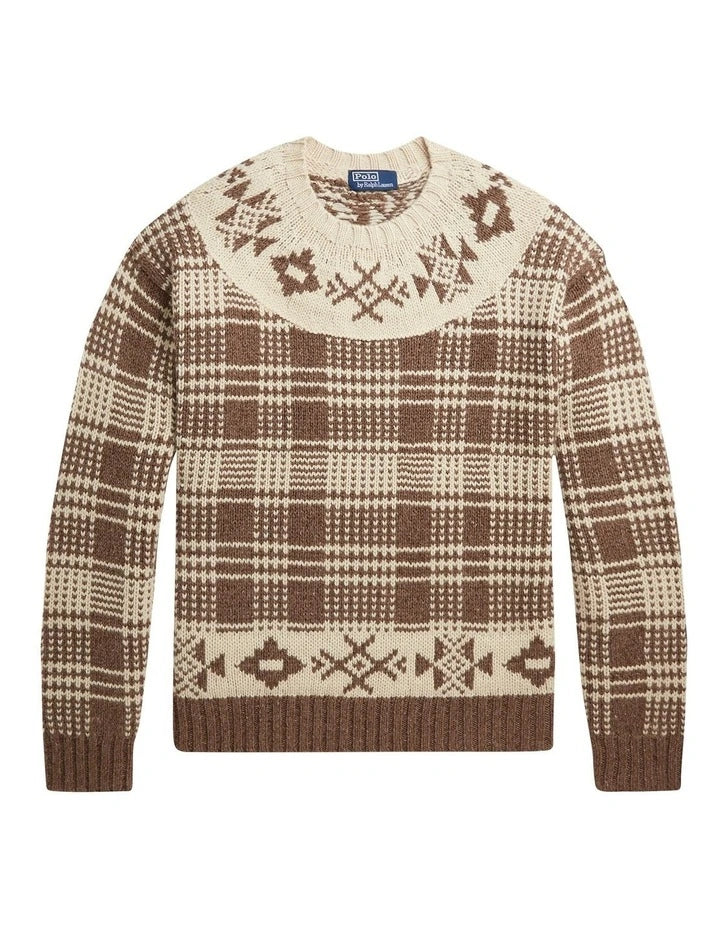 Ralph Lauren Polo Plaid Wool Linen Jumper - Imagen 2