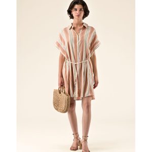 Vestido corto camisero