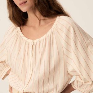 Blusa rayas con brillo