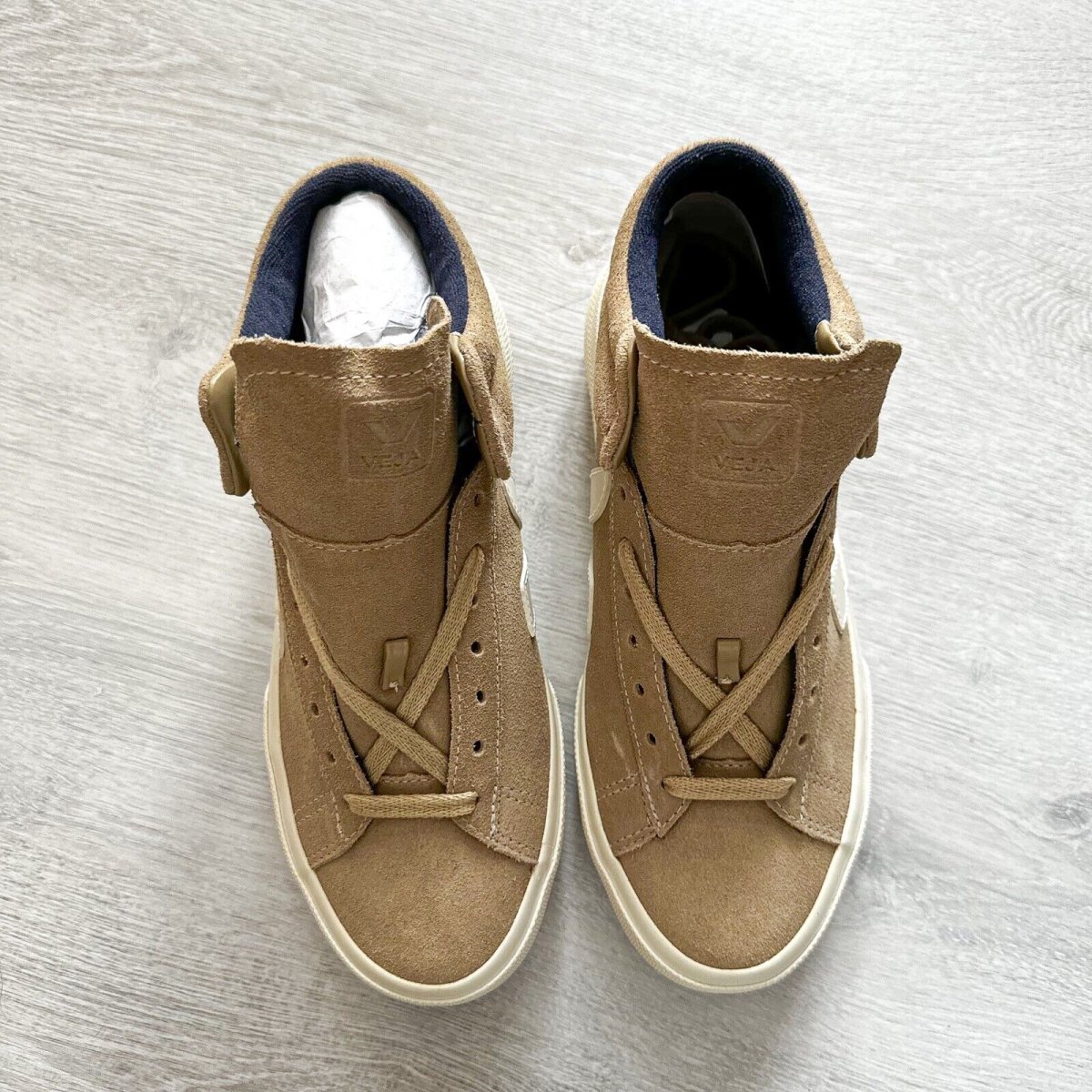 VEJA Minotaur Dune Brown Suede Pierre V Trainers Sneakers - Imagen 5