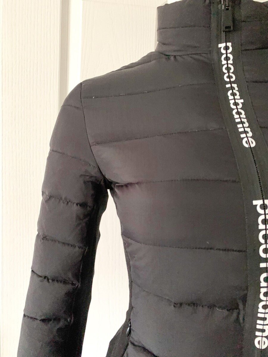 PACO RABANNE Black Down Bodyline Jacket - Imagen 9