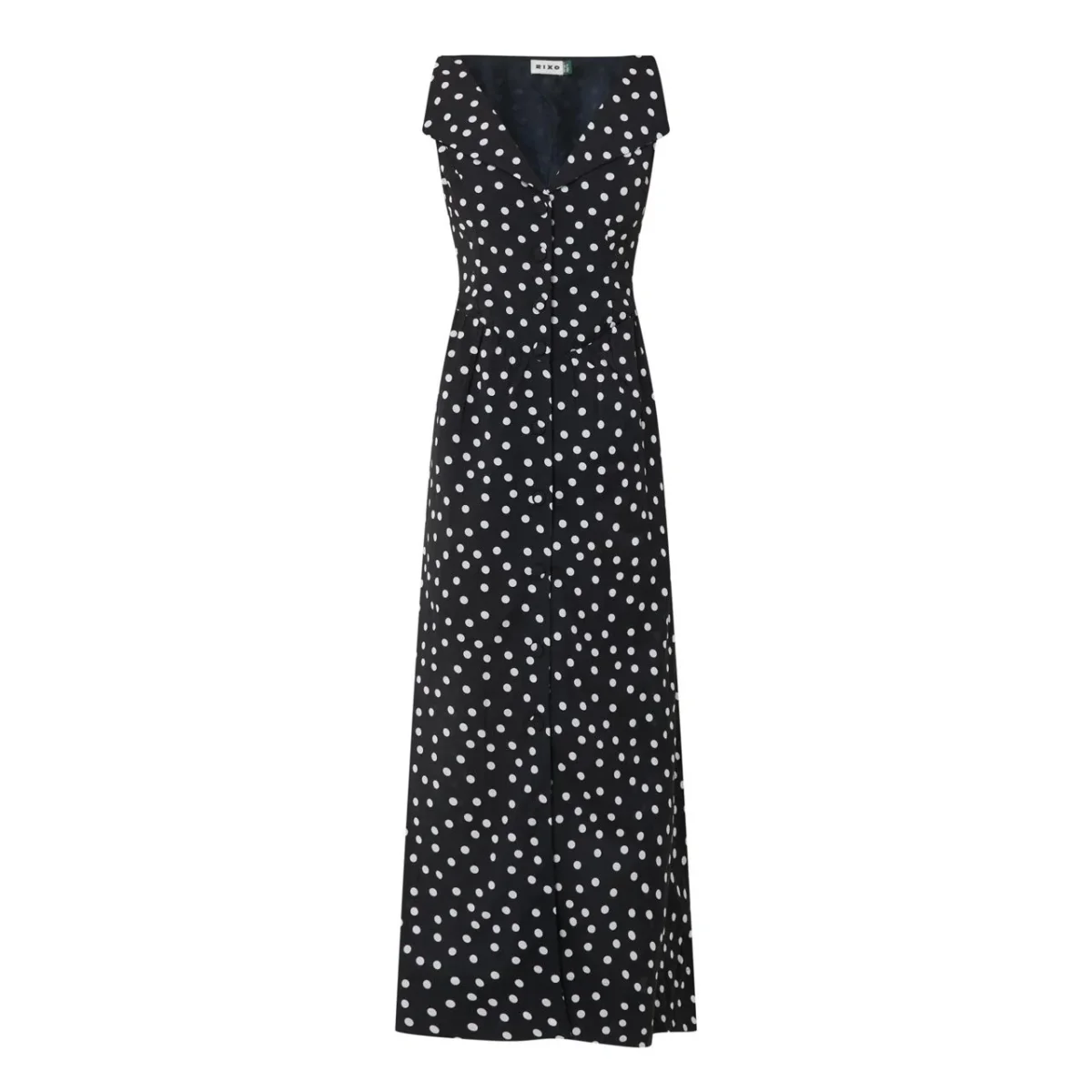 Rixo London Black Siena Emma Polka Spotted Dress - Imagen 3