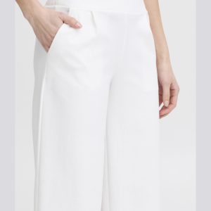 Pantalón ancho tobillero blanco