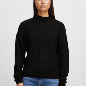 Jersey negro cuello subido