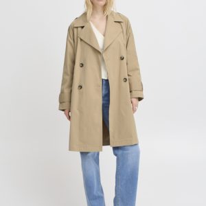 Gabardina beige solapas