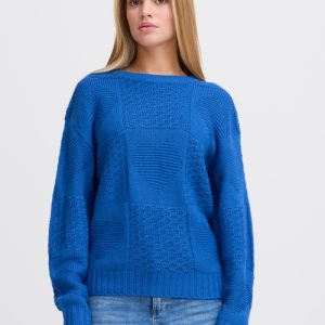 Jersey de punto azul klein