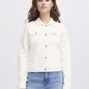 Cazadora vaquera blanca