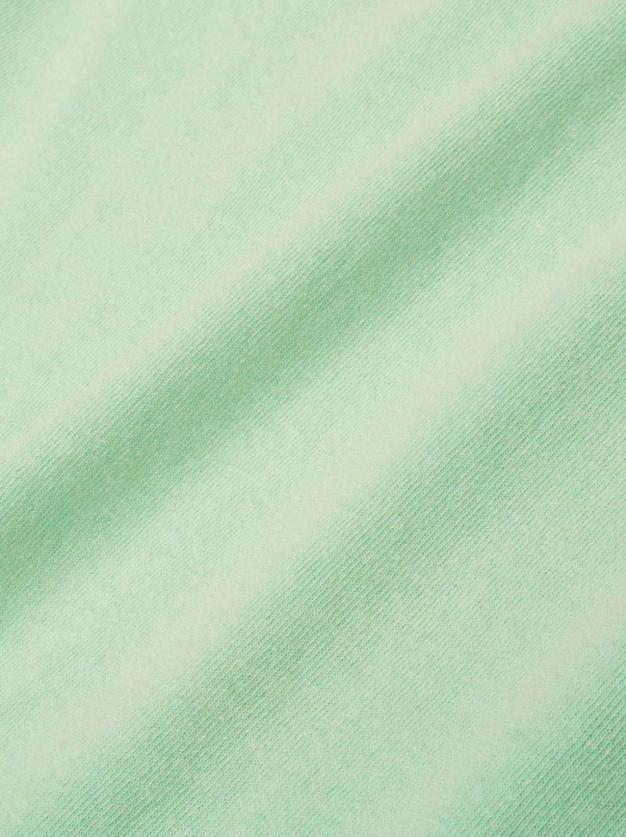 SPORTY & RICH Mens Mint Green Crew Neck Logo Sweatshirt - Imagen 5