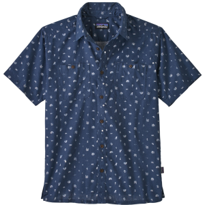 Camisa Back Step Hombre -Azul