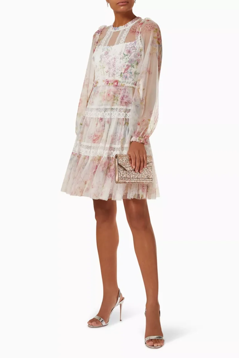 Needle & Thread Floral Wonder Micro Mini Dress - Imagen 8