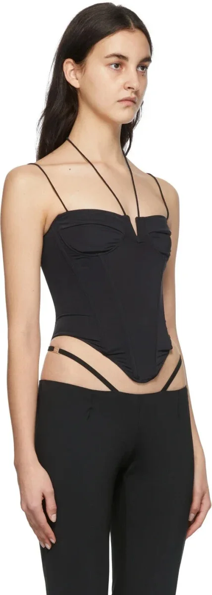 MIAOU Aphex Black Corset Top - Imagen 6