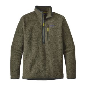 Polar Retro Pile Pullover Hombre Verde