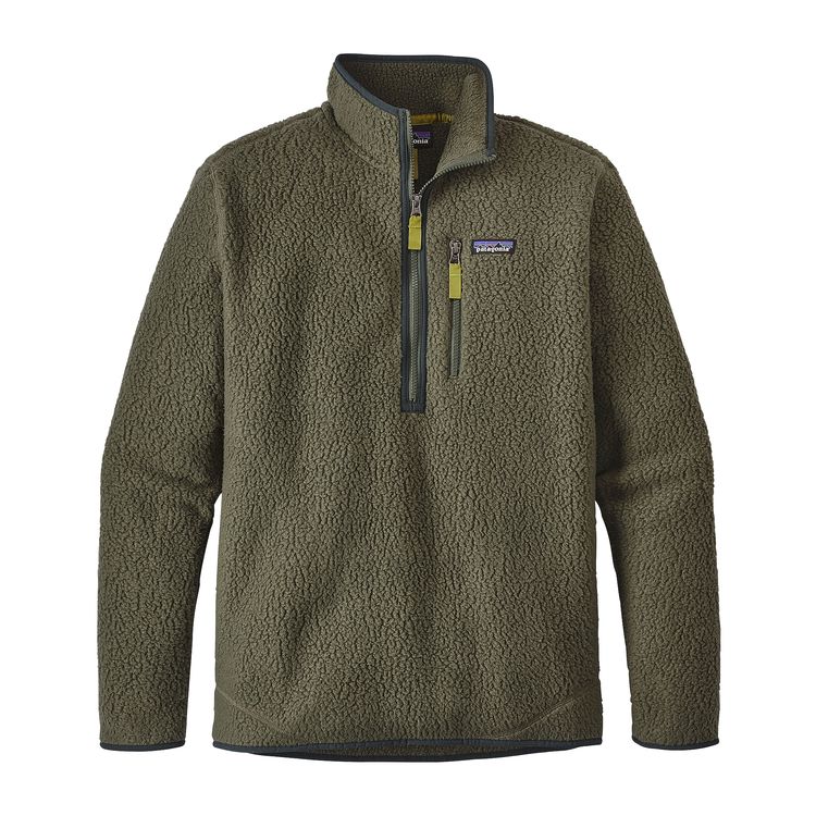 Polar Retro Pile Pullover Hombre Verde