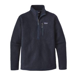 Polar Retro Pile Pullover Hombre Azul