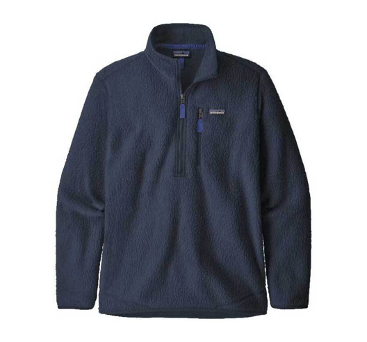 Polar Retro Pile Pullover Hombre Azul - Imagen 2