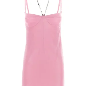The Attico Coco Sugar Pink Mini Slip Dress