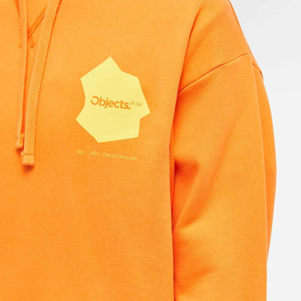 Objects IV Life By Daniel Arsham Men's Continuity Print Hoody in Studio Orange - Imagen 5