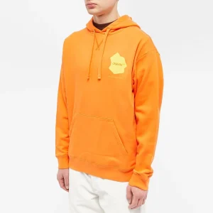 Objects IV Life By Daniel Arsham Men's Continuity Print Hoody in Studio Orange