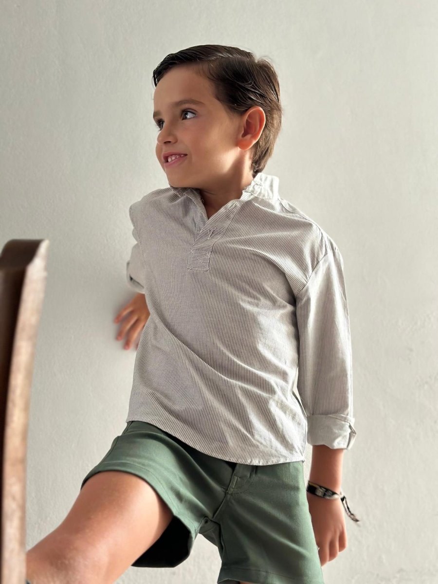 Pantalón corto verde de niño - Imagen 3